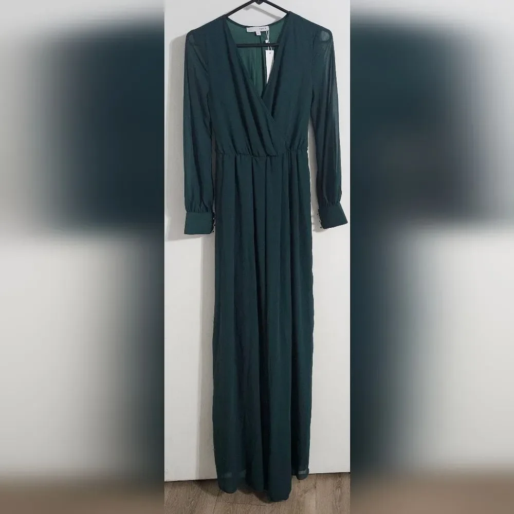 NWT Baltic Born Lydia Dress in Hunter Green - Size XS